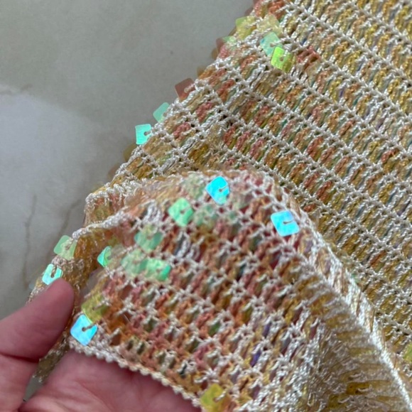 Eye Candy Gold Sequin Tank Top - Picture 3 of 3